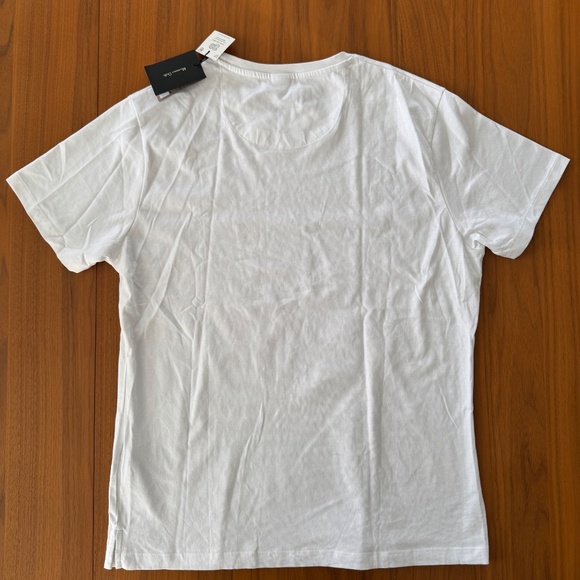 Massimo Dutti Short Sleeve White Tshirt - 100% Cotton - Size Medium - Picture 2 of 8